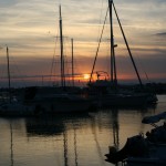 Sailing boats at sunset, photo Stella Vradi